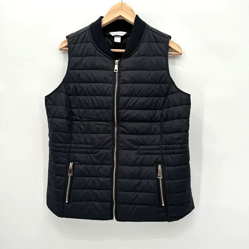 CHRISTOPHER & BANKS NWT Black Vest // M
